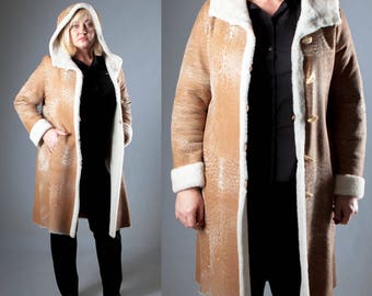 women's plus size sheepskin coats