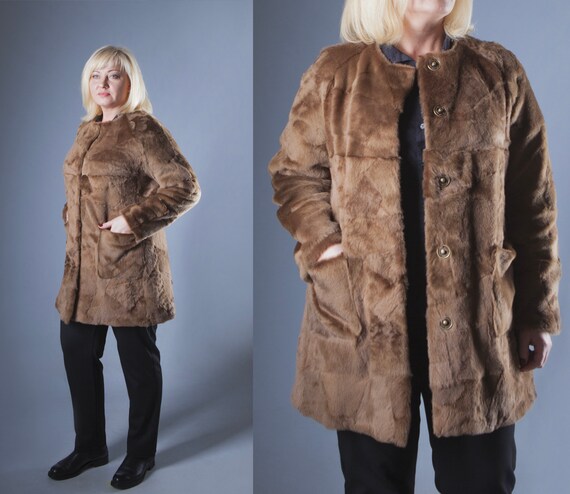 women's fur coats plus size