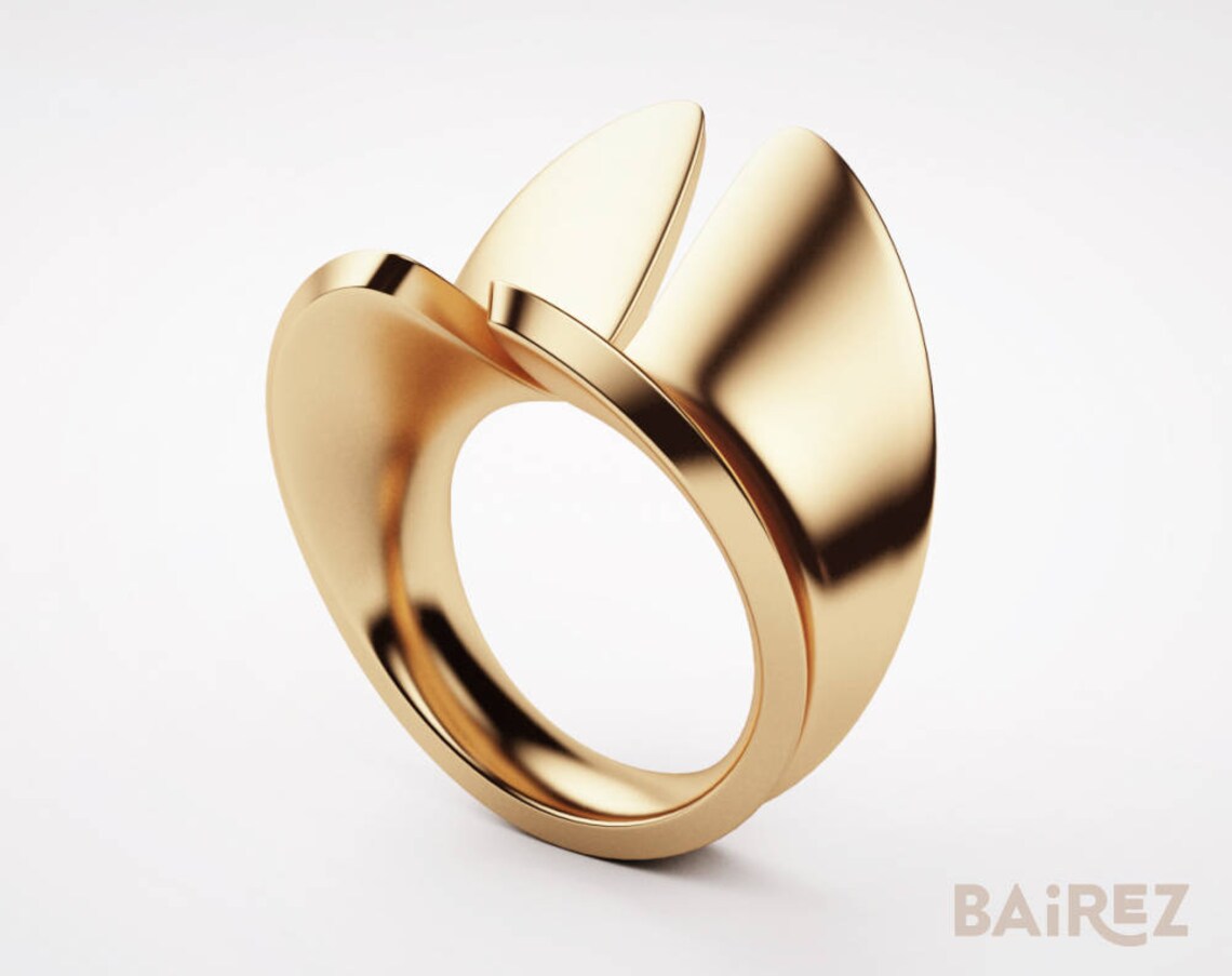 Equestrian Ring Saddle Ring Chrome Gold Unique Ring Unique - Etsy