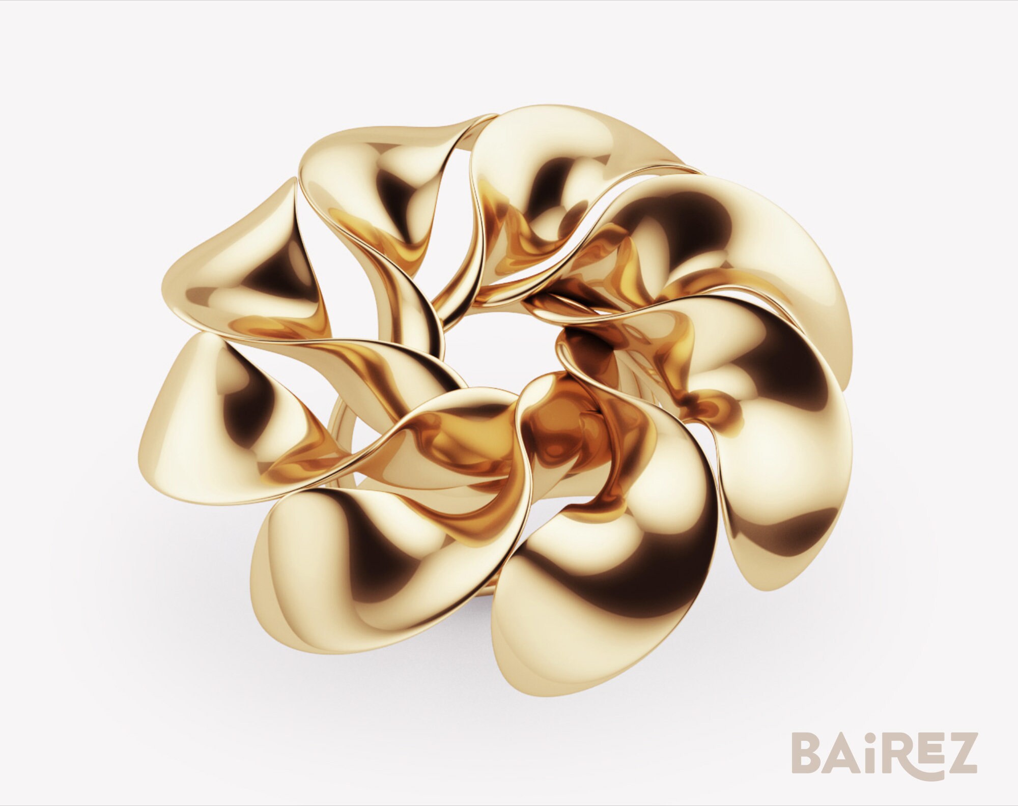 Silver Silver Ring Propeller Propeller Ringmodern Ring Etsy UK