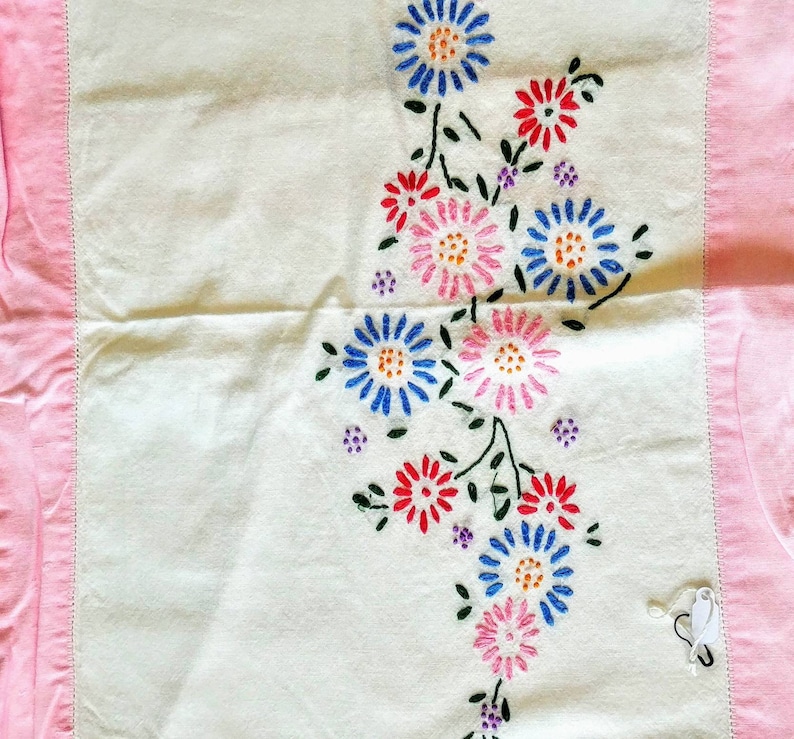 Large vintage embroidered piece
