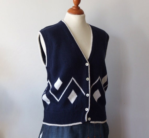 long knit vest