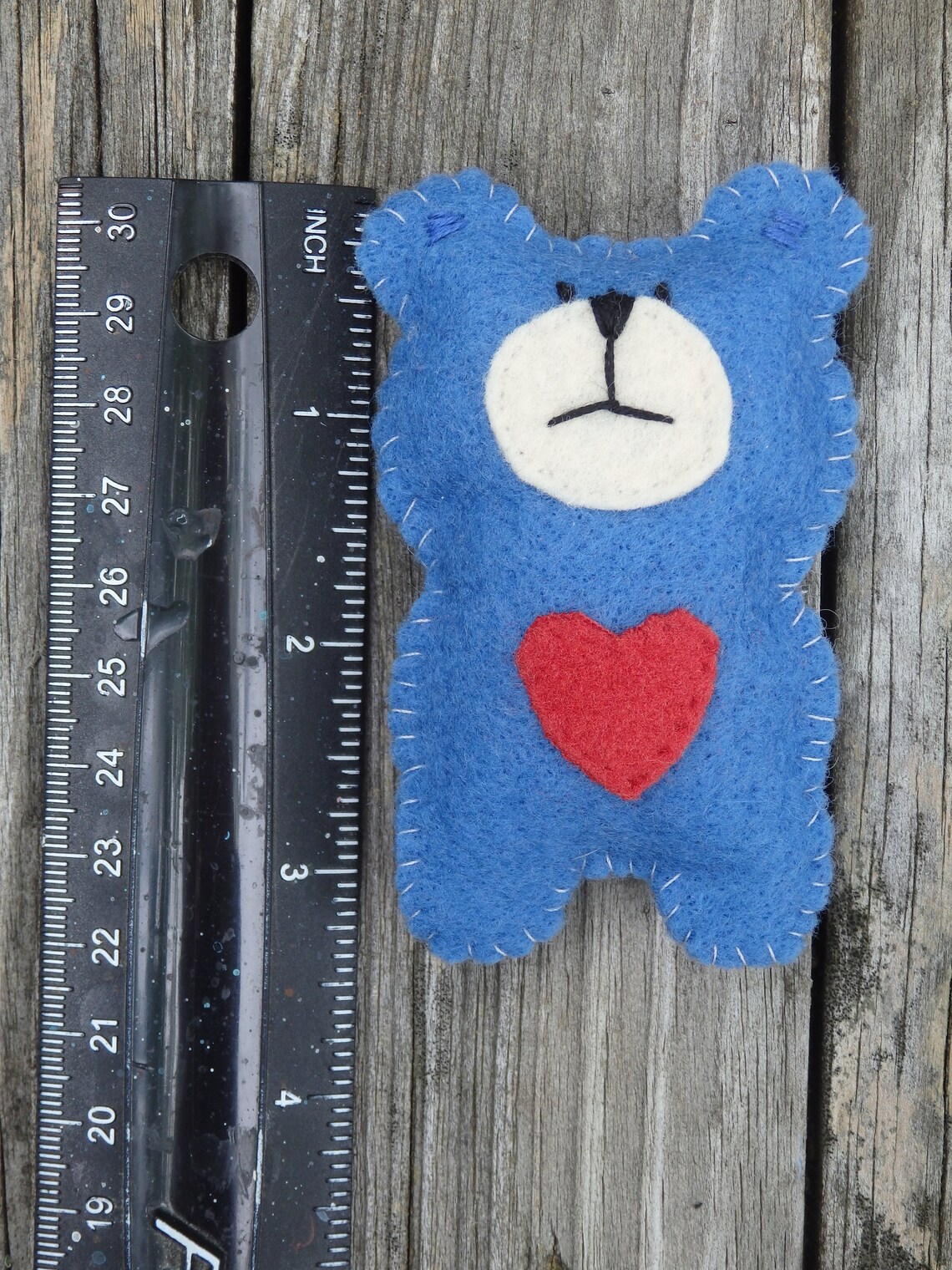 Bear Hug Gift Felt Bear Hug Pocket Hug Missing You Gift Etsy