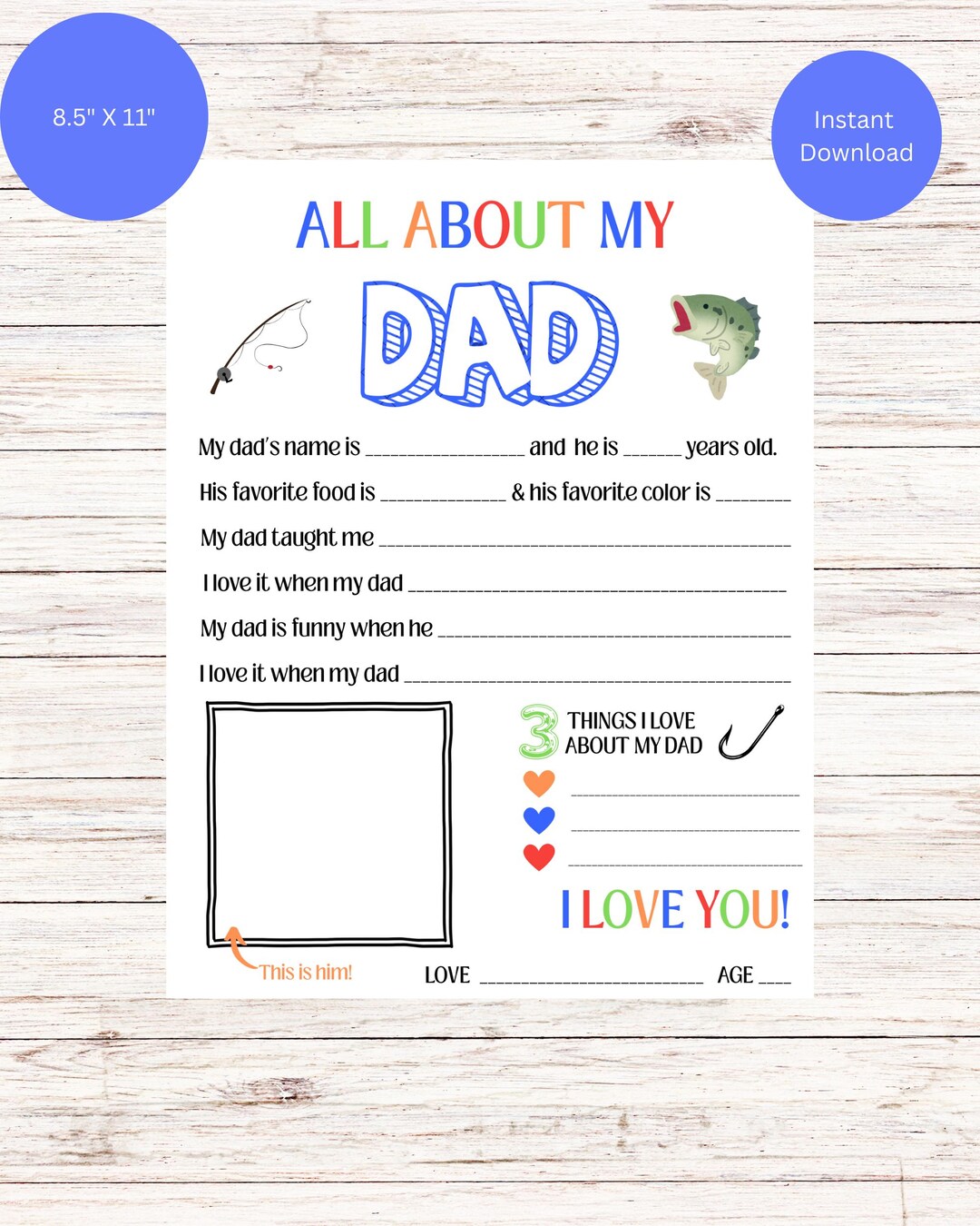 Fathers Day-all About My Dad -fathers Day Gift From Kids Interview- Dad ...