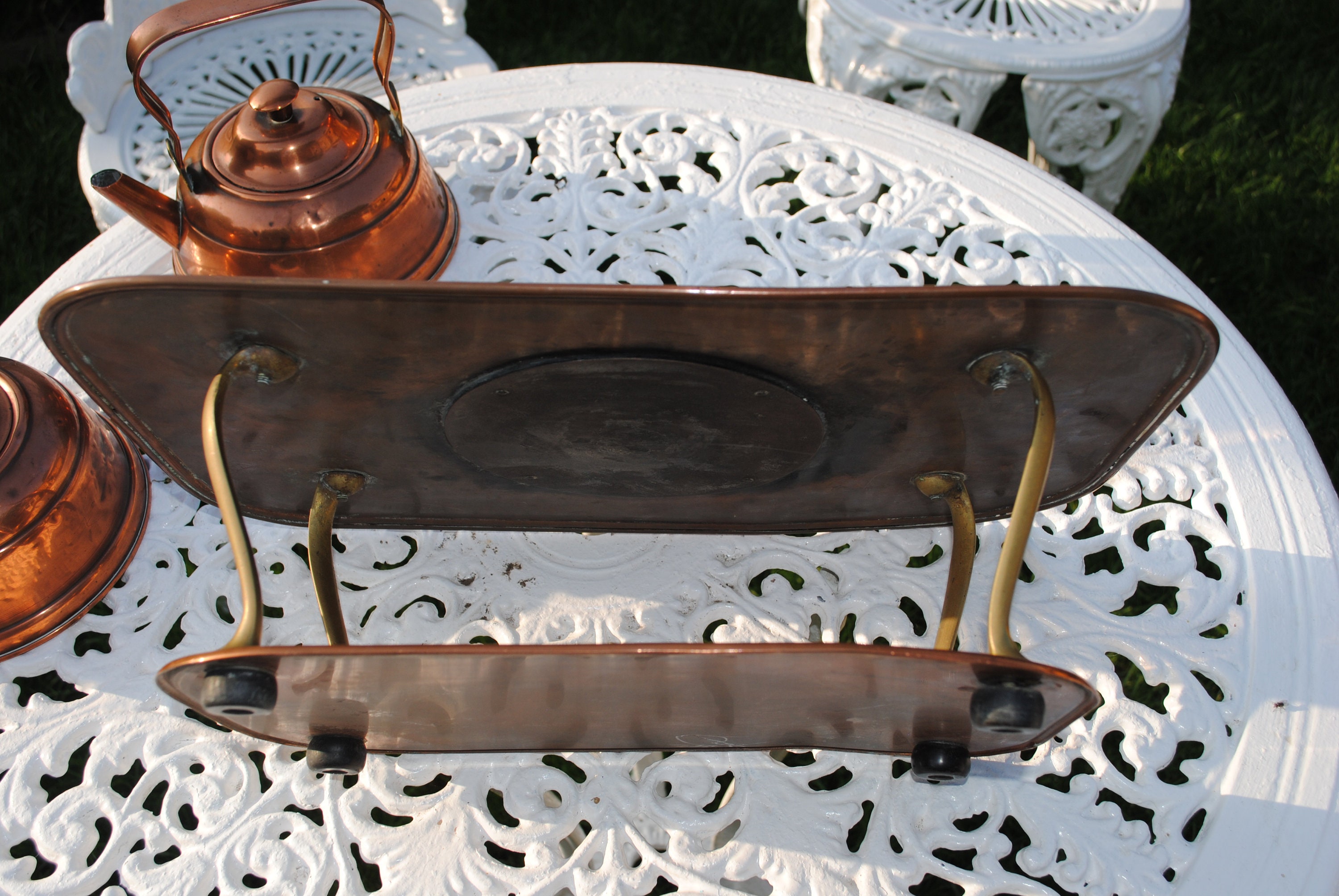 Antique Copper Hotplate With Copper Teapot and Hot Water Pots. Etsy UK