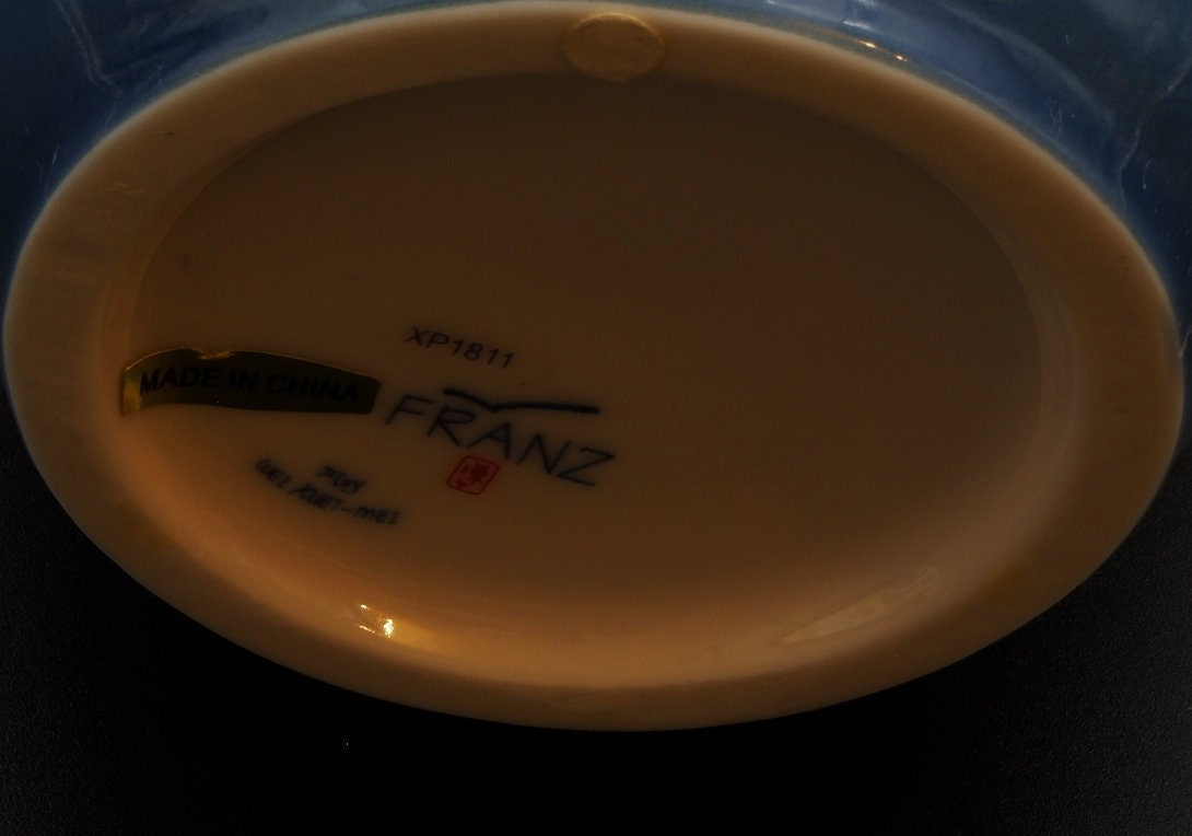 Small Franz Iris Vase Sculptured Design Porcelain Hand Etsy