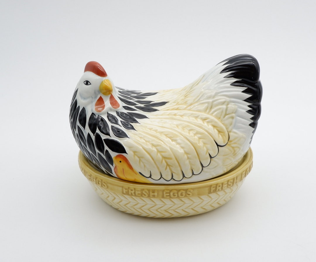 Kitchen Egg Container by Mason Cash Mother Hen Nest Original Piece Made