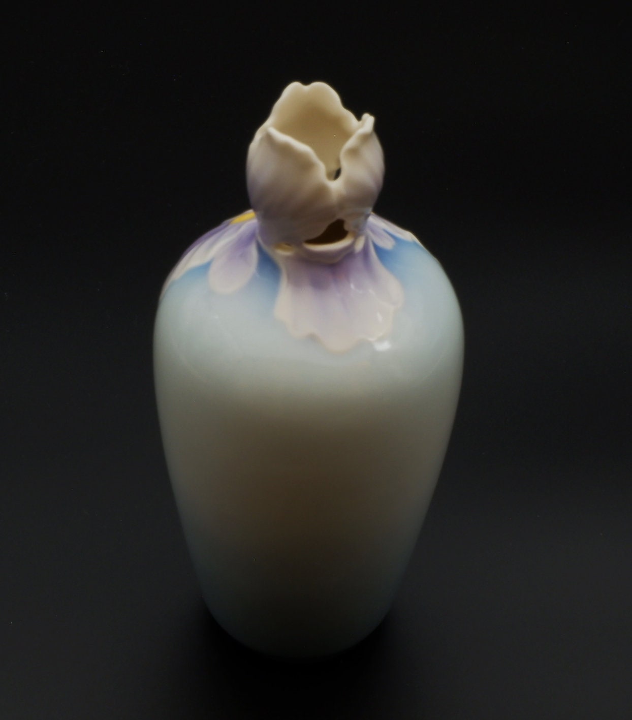 Small Franz Iris Vase Sculptured Design Porcelain Hand Etsy
