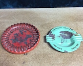 Pair of mid century modern ash trays