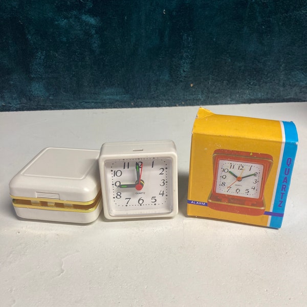 travel alarm clock in original box