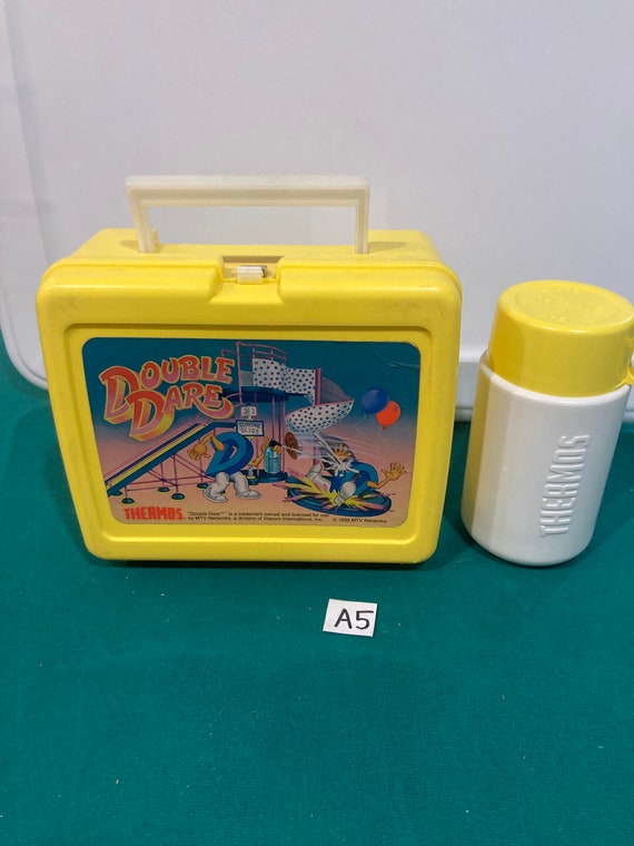 Cabbage Patch Kids Lunch Box Thermos Brand vintage 80's Yellow Plastic Lunch  Box Kid Complete School Set Cabbage Patch Kid 1985 