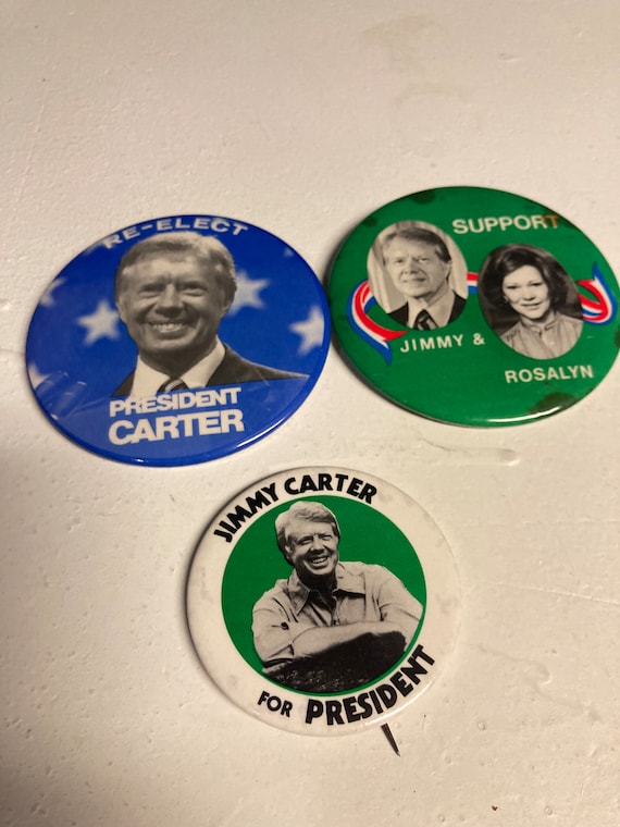 Group of Jimmy Carter presidential campaign button