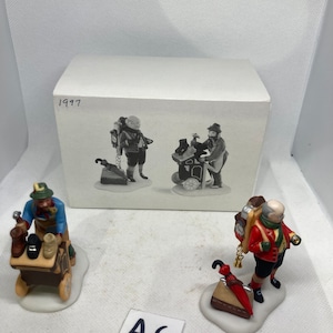 Cobbler and Clock Peddler Heritage Village Collection Christmas village figures department 56