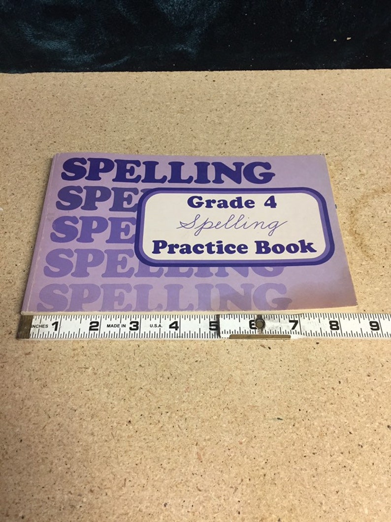 Grade 4 Spelling Practice Book Etsy
