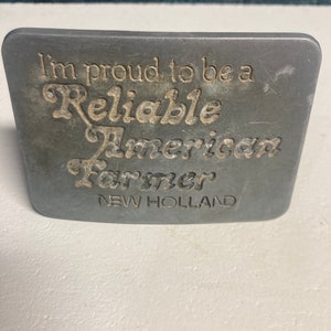New Holland reliable American Farmer belt buckle