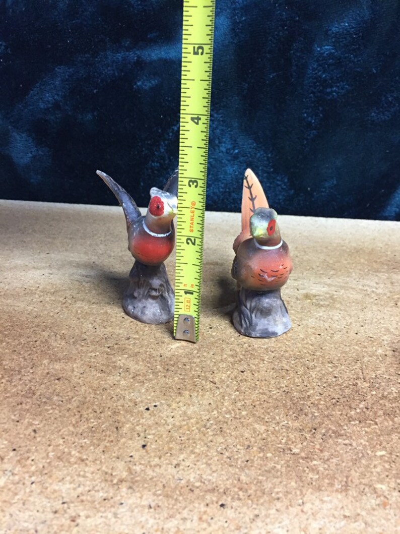 Vintage Pheasant Salt and Pepper Shakers Etsy