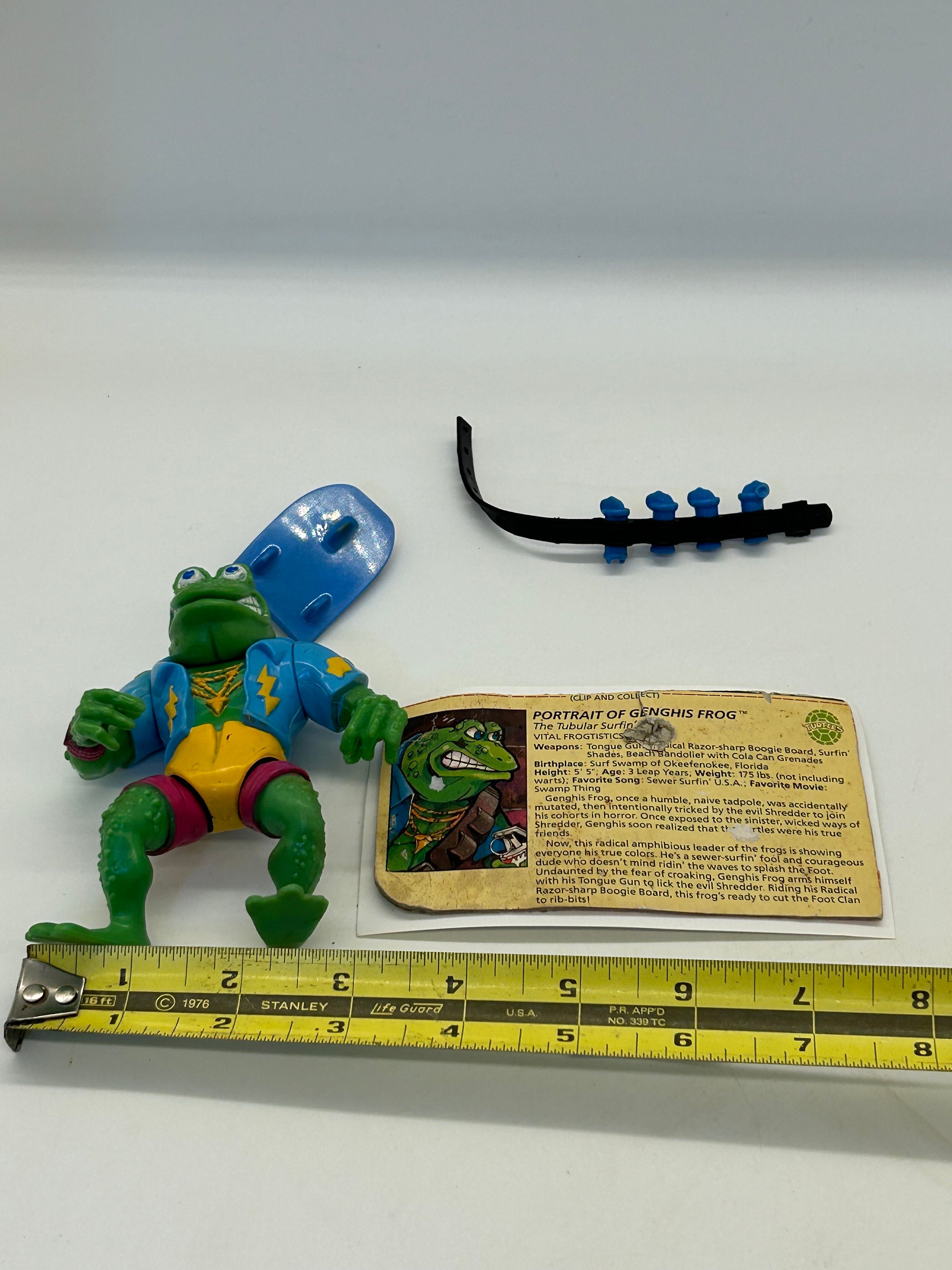 Teenage Mutant Ninja Turtles Action Figure 1989 Genghis Frog - Etsy