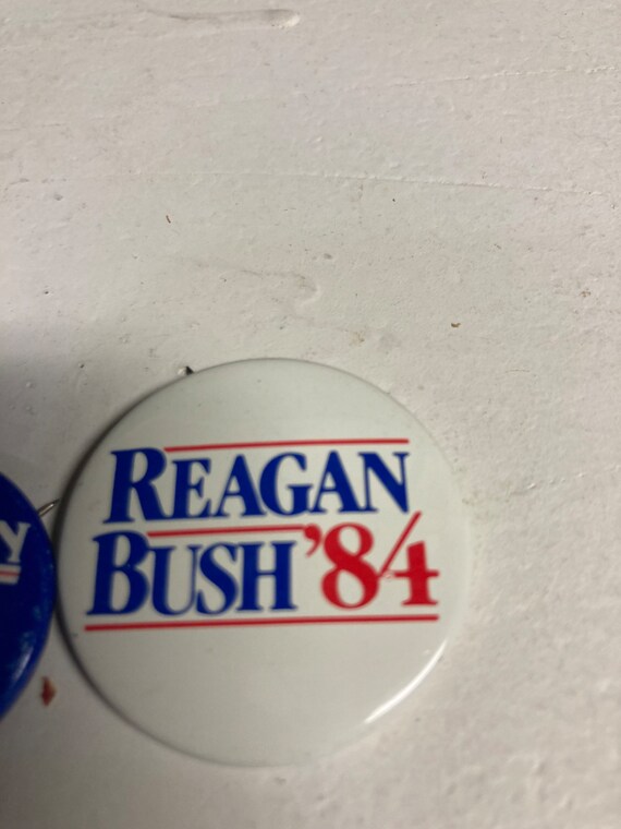 Reagan and Bush original campaign buttons let’s make … Gem