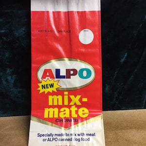 Alpo new old stock dog food bag never used 5 pound