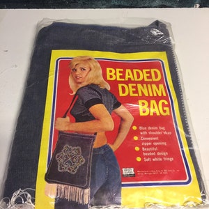 Beaded Denim Bag Best Ever B&E sales company made in Hong Kong