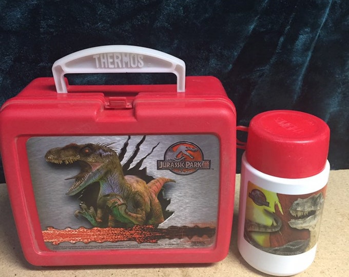 Jurassic Park Lunch Box With Thermos Etsy