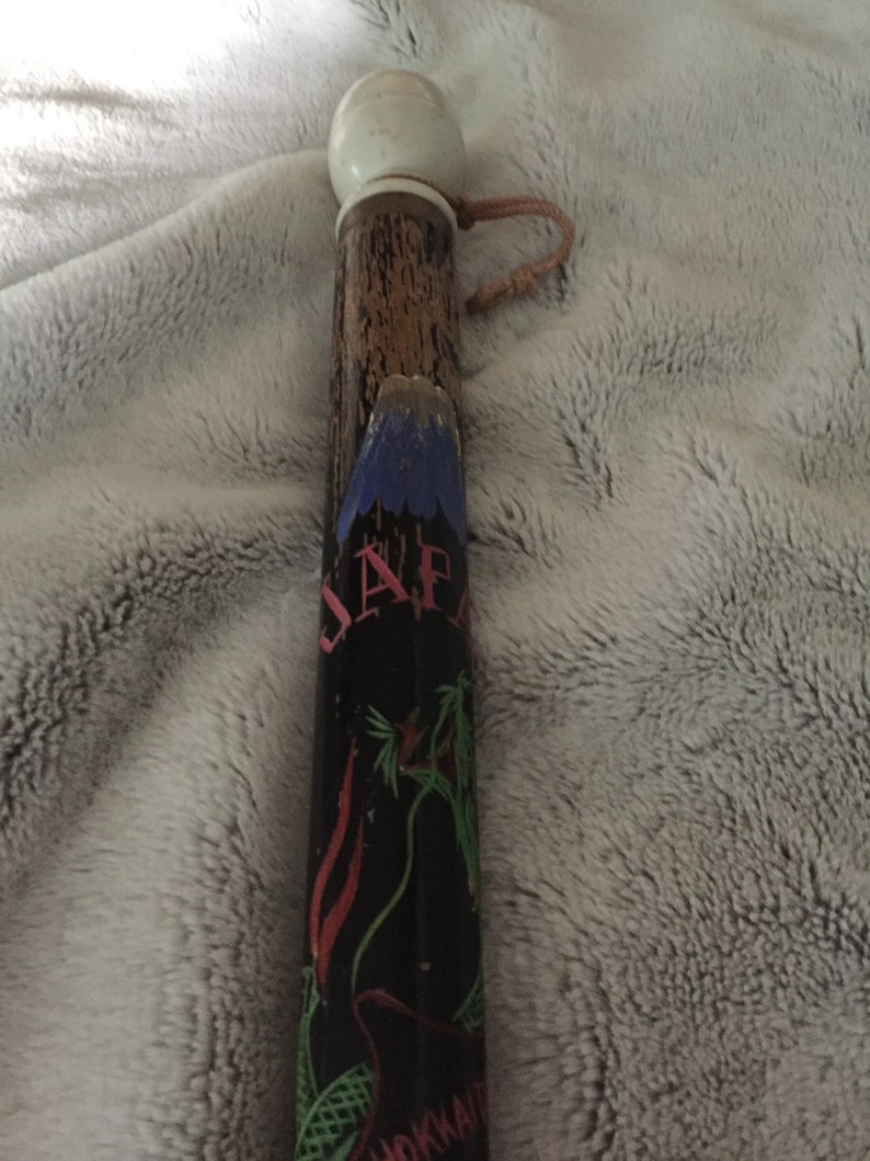 Korean War vet souvenir walking stick pool cue