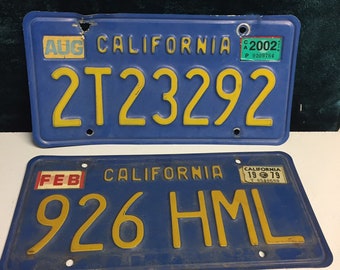 Farrah California 1979 metal License plate