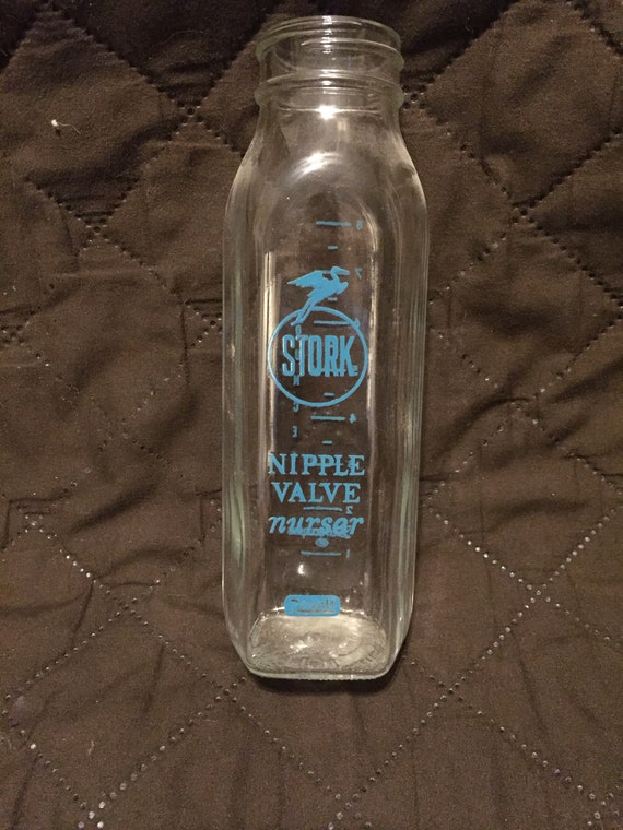 old glass baby bottles
