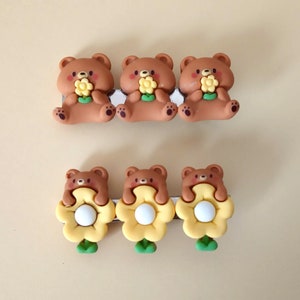 kawaii animal flowers hairclips