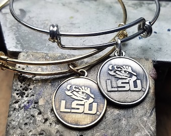 LSU  Tigers Charm Bracelet