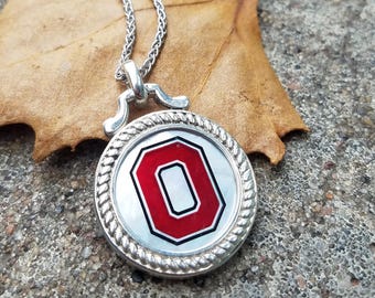 The Ohio State University Mother of Pearl Necklace