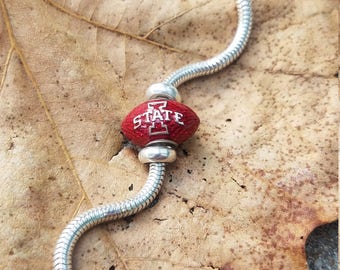 Iowa State Football Charm Bracelet