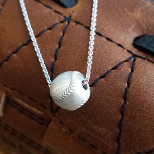 Sterling Silver Baseball/Softball Pendant