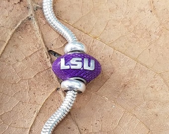 LSU Football Charm or Bracelet