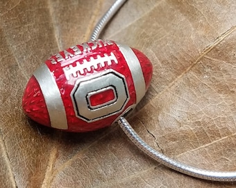 The Ohio State Buckeyes Football Necklace