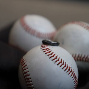 Women's 5mm Sterling Silver Softball Ring image 5