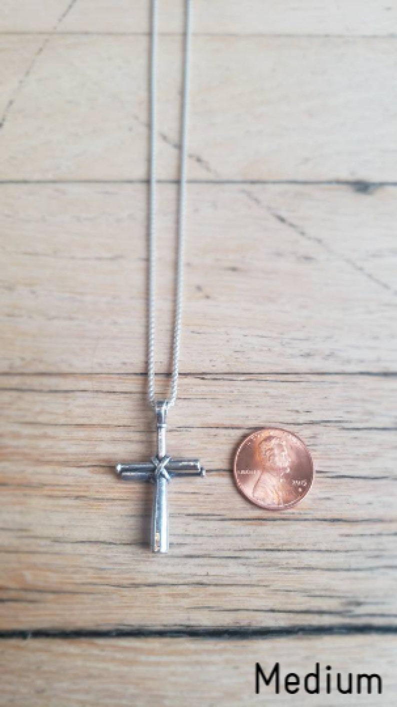 Men's Baseball Bat Cross Sterling Silver Necklace Etsy