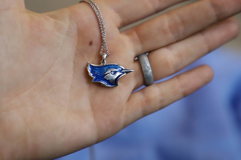 Creighton University Bluejay's Sterling Silver Pendant image 6