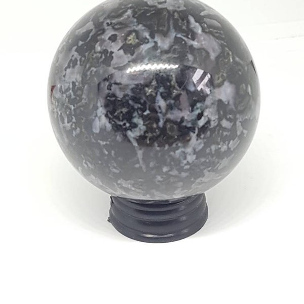 Mystic Merlinite, Indigo Gabbro Crystal ball, 61 mm,