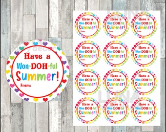 play doh gift tags