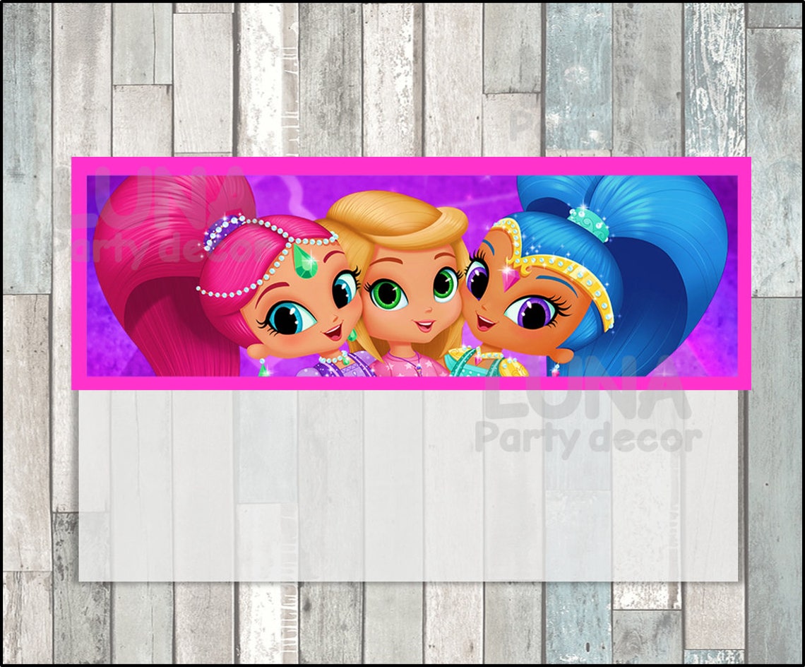 Shimmer and Shine Toppers Instant Download Printable Shimmer | Etsy