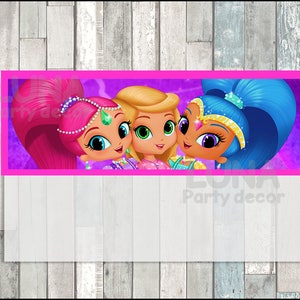 Shimmer and Shine Toppers Instant Download Printable Shimmer | Etsy