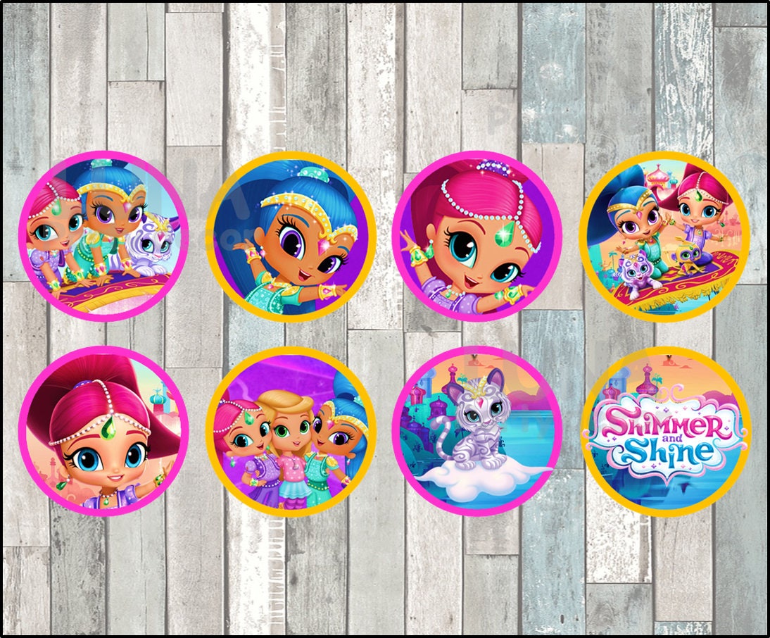 Shimmer and Shine Toppers Instant Download, Printable Shimmer and Shine ...
