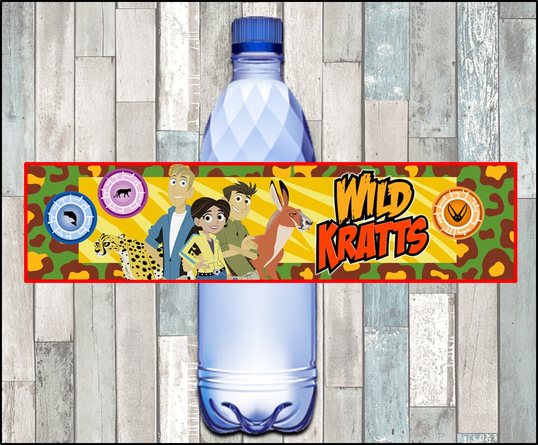 Wild Kratts Water Bottle Label Instant Download Printable - Etsy Canada