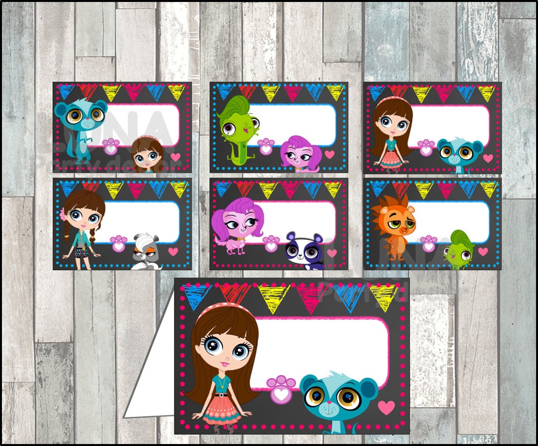 Littlest Pet Shop Chalkboard Food Tent Cards Instant Download ...