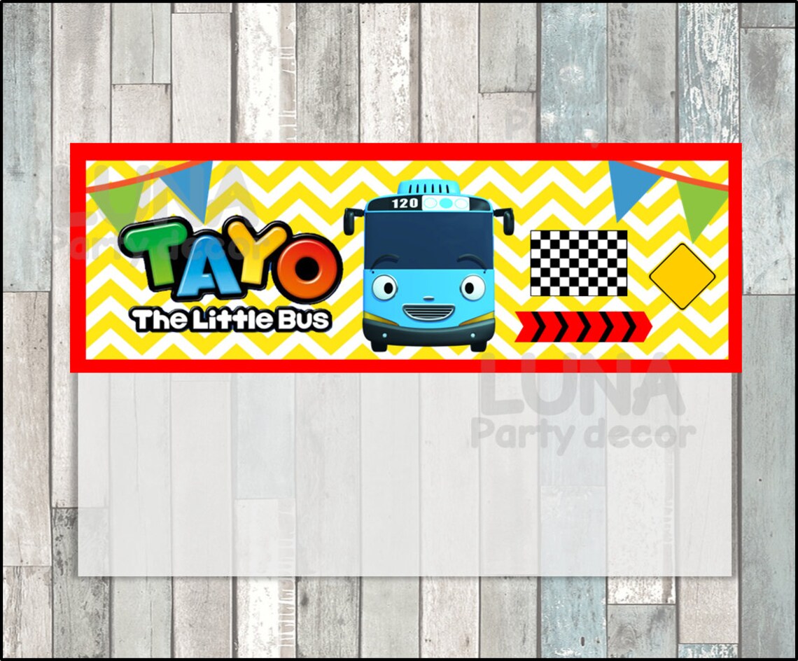 Tayo the Little Bus Toppers Instant Download Printable Tayo - Etsy