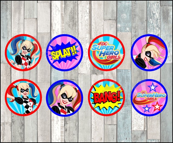 Harley Quinn Toppers instant download Printable Harley Quinn | Etsy