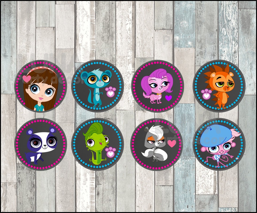 Bannière D'anniversaire Vinyle 3x6 Pieds - Thème Littlest Pet Shop, Personnalisable - Neuf