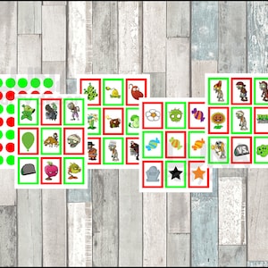 Plants Vs Zombies 10 Cards Instant Download, Printable Plants Vs Zombies Bingo Game, Plants Vs ...