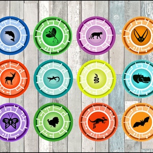 Wild Kratts Toppers instant download, Printable Wild Kratts party cupcakes Topper, Creature Power Disks toppers